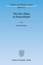 Cover-Bild Die Lkw-Maut in Deutschland.