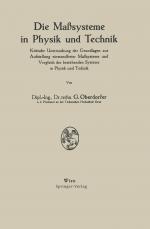Cover-Bild Die Maßsysteme in Physik und Technik