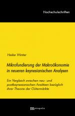 Cover-Bild Die Mikrofundierung der Makroökonomie in neueren keynesianischen Analysen