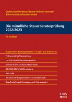 Cover-Bild Die mündliche Steuerberaterprüfung 2022/2023