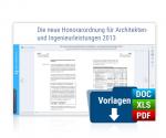 Cover-Bild Die neue Honorarordnung für Architekten- und Ingenieurleistungen 2013