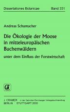 Cover-Bild Die Ökologie der Moose in mitteleuropäischen Buchenwäldern