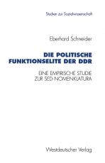 Cover-Bild Die politische Funktionselite der DDR