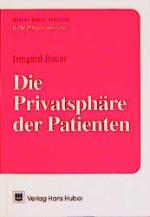 Cover-Bild Die Privatsphäre des Patienten