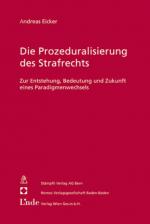 Cover-Bild Die Prozeduralisierung des Strafrechts