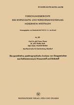 Cover-Bild Die quantitative, spektrographische Analyse von Gasgemischen aus Kohlenmonoxyd, Wasserstoff und Stickstoff