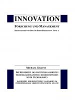 Cover-Bild Die Reichweite des institutionalisierten Technologietransfers bei der Diffusion neuer Technologien