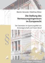 Cover-Bild Die Stellung des Vermessungsingenieurs im Europarecht
