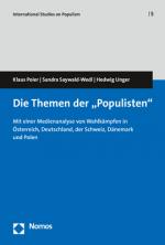 Cover-Bild Die Themen der "Populisten"