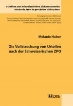 Cover-Bild Die Vollstreckung von Urteilen nach der Schweizerischen ZPO