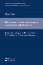 Cover-Bild Die wasserrechtliche Genehmigung von Kleinwasserkraftanlagen