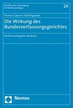 Cover-Bild Die Wirkung des Bundesverfassungsgerichtes