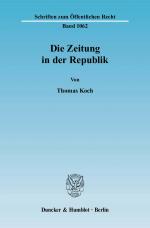 Cover-Bild Die Zeitung in der Republik.