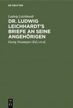 Cover-Bild Dr. Ludwig Leichhardt’s Briefe an seine Angehörigen