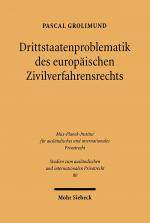 Cover-Bild Drittstaatenproblematik des europäischen Zivilverfahrensrechts