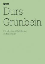Cover-Bild Durs Grünbein