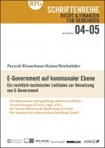 Cover-Bild E-Government auf kommunaler Ebene