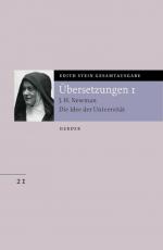 Cover-Bild Edith Stein Gesamtausgabe / E: Übersetzungen