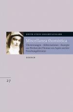 Cover-Bild Edith Stein Gesamtausgabe / Miscellanea thomistica
