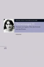 Cover-Bild Edith Stein Gesamtausgabe / Übersetzung: Thomas von Aquin, Über das Seiende und das Wesen