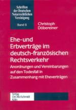 Cover-Bild Ehe- und Erbverträge im deutsch-französischen Rechtsverkehr