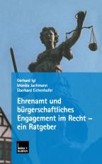 Cover-Bild Ehrenamt und bürgerschaftliches Engagement im Recht — ein Ratgeber