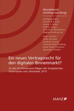 Cover-Bild Ein neues Vertragsrecht für den digitalen Binnenmarkt?