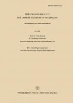 Cover-Bild Eine neuartige Apparatur zur Hochspannungs-Papierelektrophorese