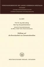 Cover-Bild Einflüsse auf die Brennbarkeit von Zementrohmehlen