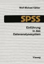 Cover-Bild Einführung in das Datenanalysesystem SPSS