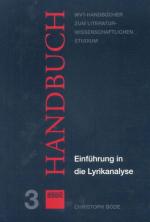 Cover-Bild Einführung in die Lyrikanalyse