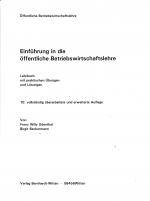 Cover-Bild Einführung in die öffentliche Betriebswirtschaftslehre
