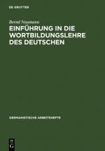 Cover-Bild Einführung in die Wortbildungslehre des Deutschen
