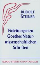Cover-Bild Einleitungen zu Goethes Naturwissenschaftlichen Schriften (1884-1897)
