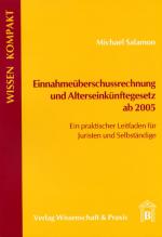 Cover-Bild Einnahmeüberschussrechnung und Alterseinkünftegesetz ab 2005.