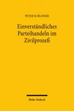 Cover-Bild Einverständliches Parteihandeln im Zivilprozeß
