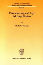 Cover-Bild Einwanderung und Asyl bei Hugo Grotius.