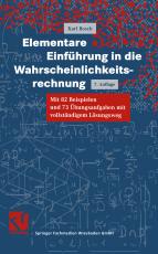 Cover-Bild Elementare Einführung in die Wahrscheinlichkeitsrechnung