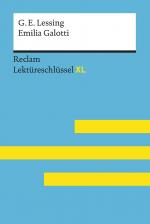 Cover-Bild Emilia Galotti von Gotthold Ephraim Lessing: Lektüreschlüssel mit Inhaltsangabe, Interpretation, Prüfungsaufgaben mit Lösungen, Lernglossar. (Reclam Lektüreschlüssel XL)