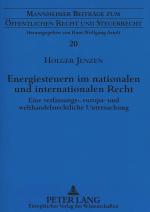 Cover-Bild Energiesteuern im nationalen und internationalen Recht