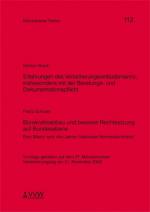 Cover-Bild Erfahrungen des Versicherungsombudsmanns, insbesondere mit der Beratungs-und Dokumentationspflicht / Bürokratieabbau und bessere Rechtsetzung auf Bundesebene