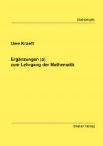 Cover-Bild Ergänzungen (a) zum Lehrgang der Mathematik