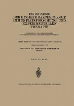 Cover-Bild Ergebnisse der Hygiene Bakteriologie Immunitätsforschung und Experimentellen Therapie