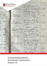 Cover-Bild Erschließungshandbuch des Vorarlberger Landesarchivs