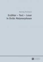 Cover-Bild Erzähler – Text – Leser in Ovids "Metamorphosen"