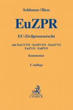 Cover-Bild EU-Zivilprozessrecht. EuZPR