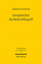 Cover-Bild Europäischer Rechtskraftbegriff