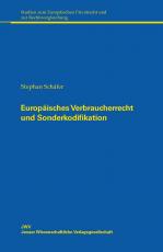 Cover-Bild Europäisches Verbraucherrecht und Sonderkodifikation