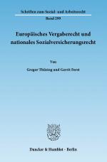 Cover-Bild Europäisches Vergaberecht und nationales Sozialversicherungsrecht.