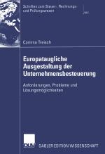 Cover-Bild Europataugliche Ausgestaltung der Unternehmensbesteuerung